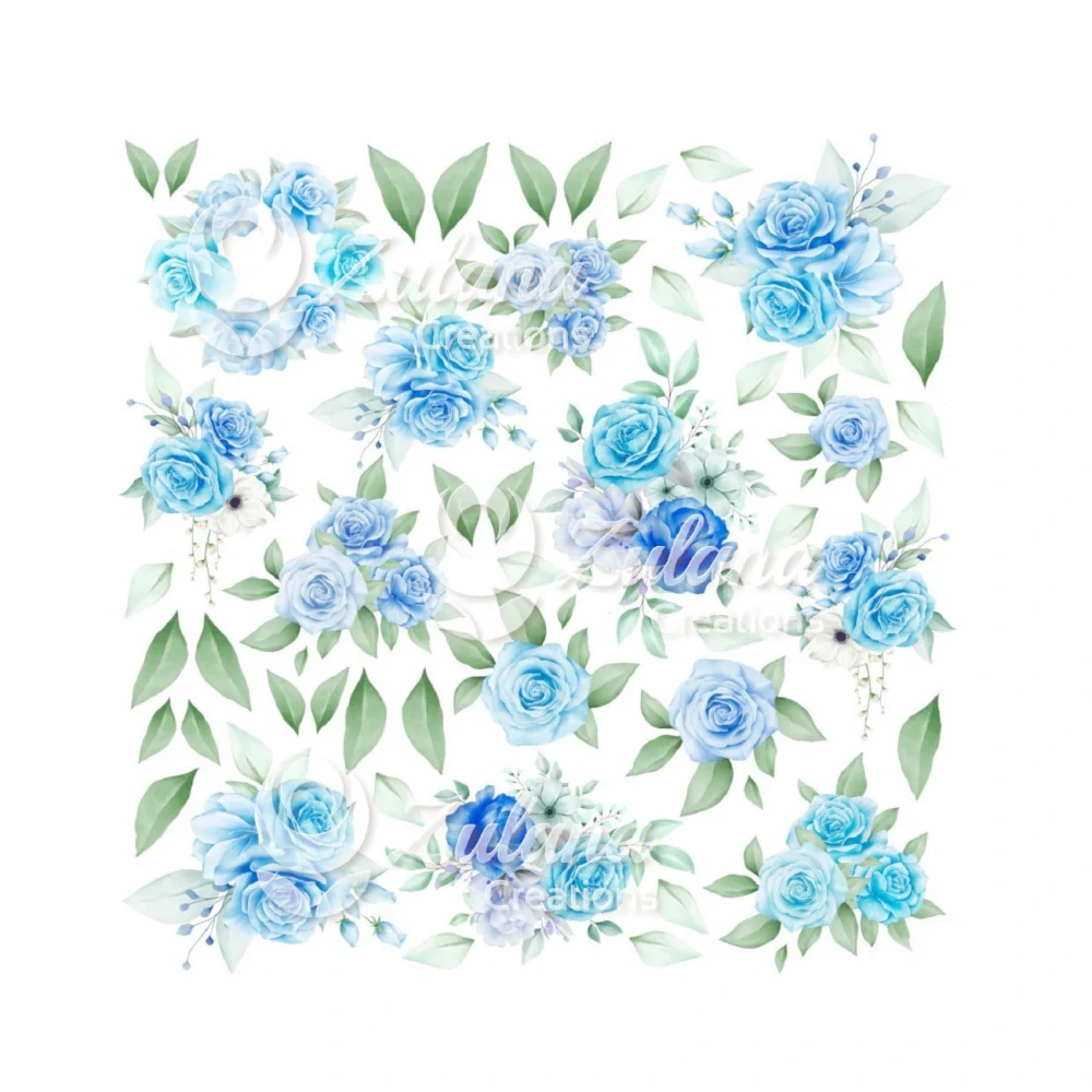 Zulana Creations Scrapbook papier True Colors Blue 12x12