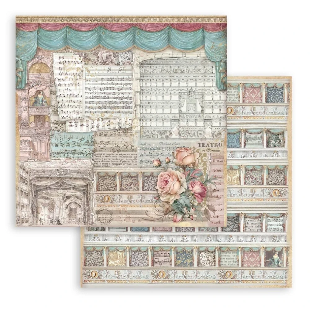 Stamperia Scrapbook papier – Venice City of Art 12x12