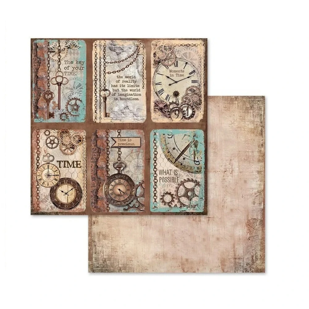 Stamperia Scrapbook papier – Clockwise 12x12