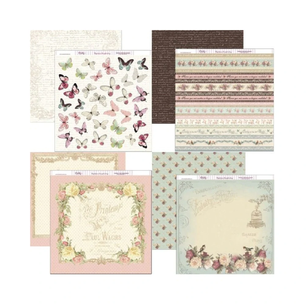 Dayka Scrapbook papier Flowers 12x12
