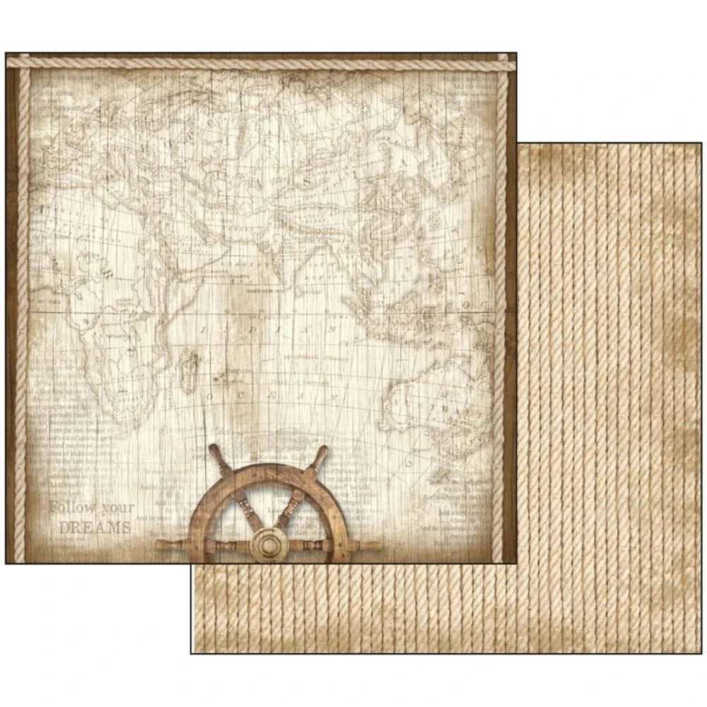 Stamperia Scrapbook papier – Sea Land 12x12