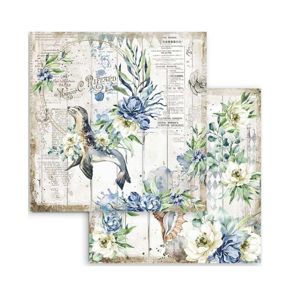 Stamperia Scrapbook papier – Sea Dream 8x8