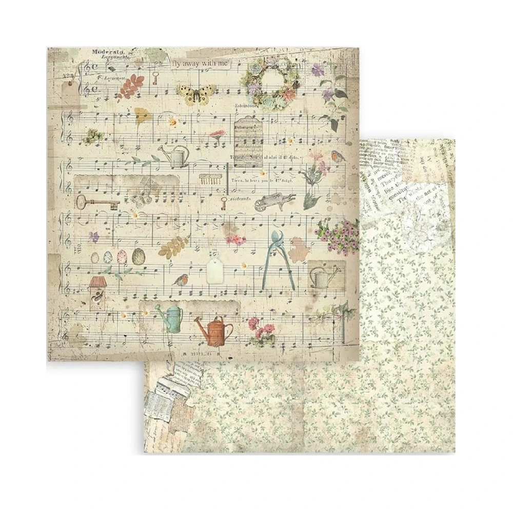 Stamperia Scrapbook papier –Garden 8x8