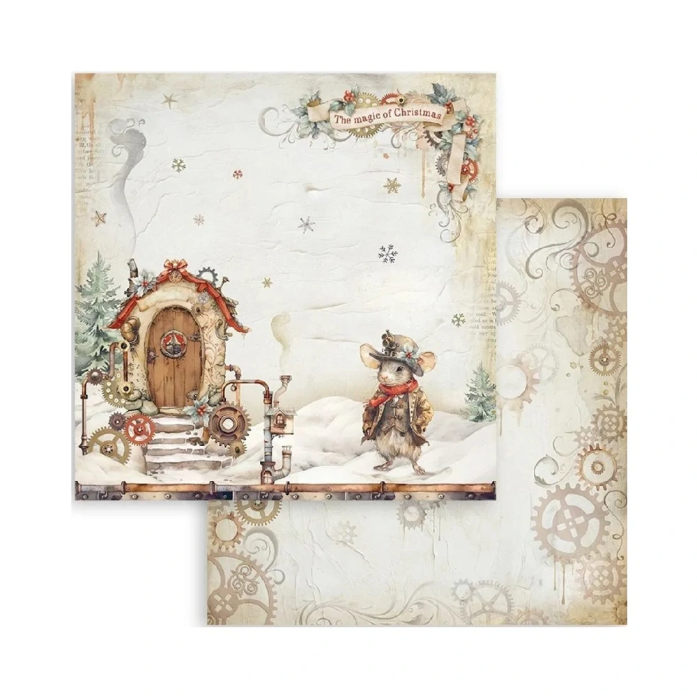 Stamperia Scrapbook papier – Grear up for Christmas 8x8