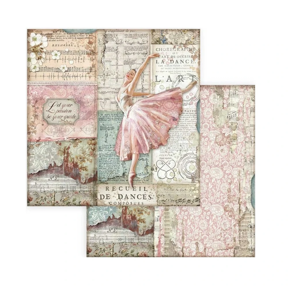Stamperia Passion scrapbook papier 8x8