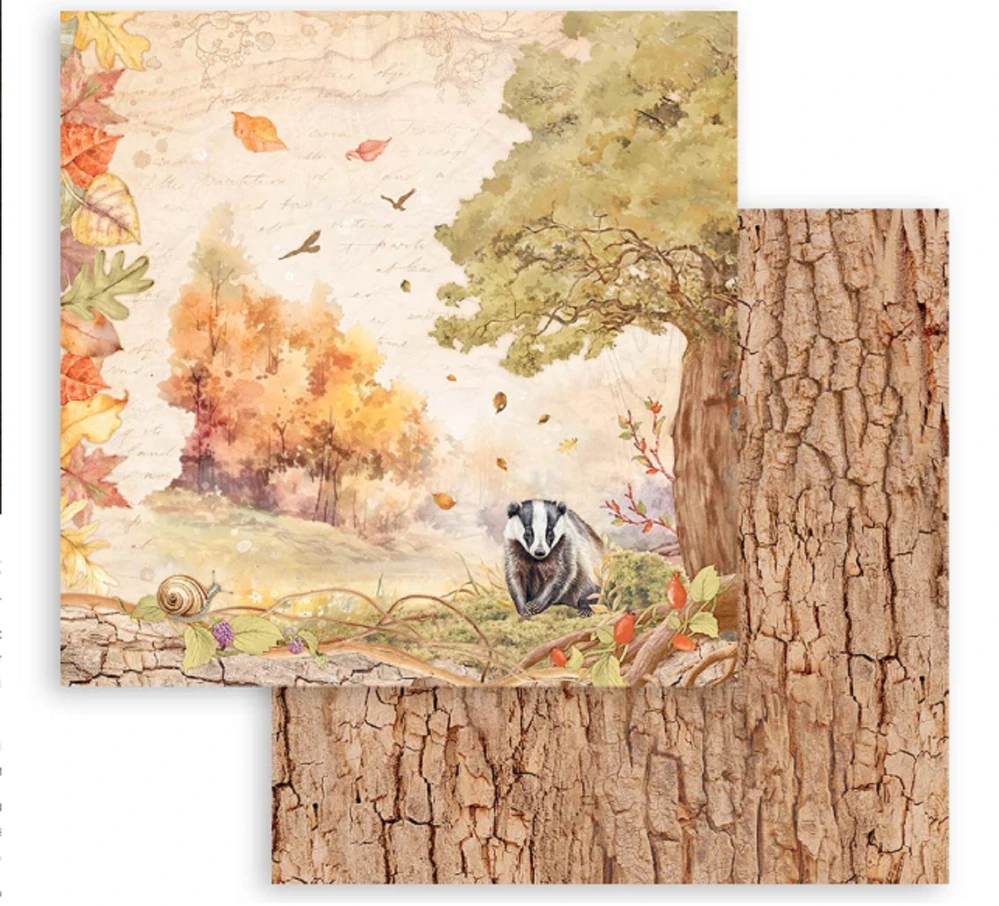 Stamperia Scrapbook papier – Woodland 12x12