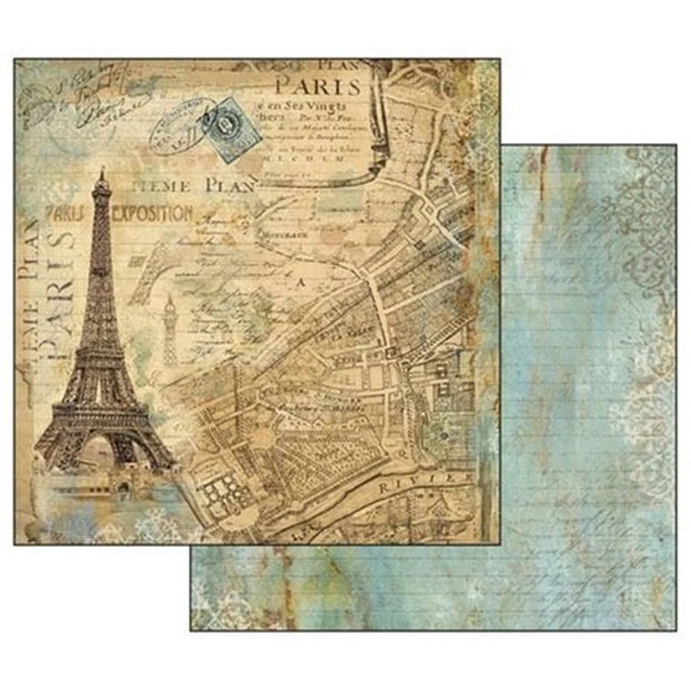 Stamperia Scrapbook papier – Around the World 12x12