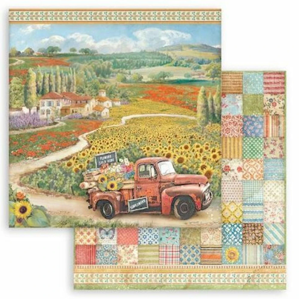 Stamperia Scrapbook papier – Sunflower Art 12x12
