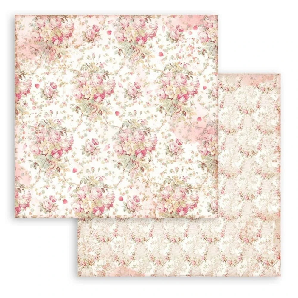Stamperia Scrapbook papier – Rose Parfum Backgrounds 12x12