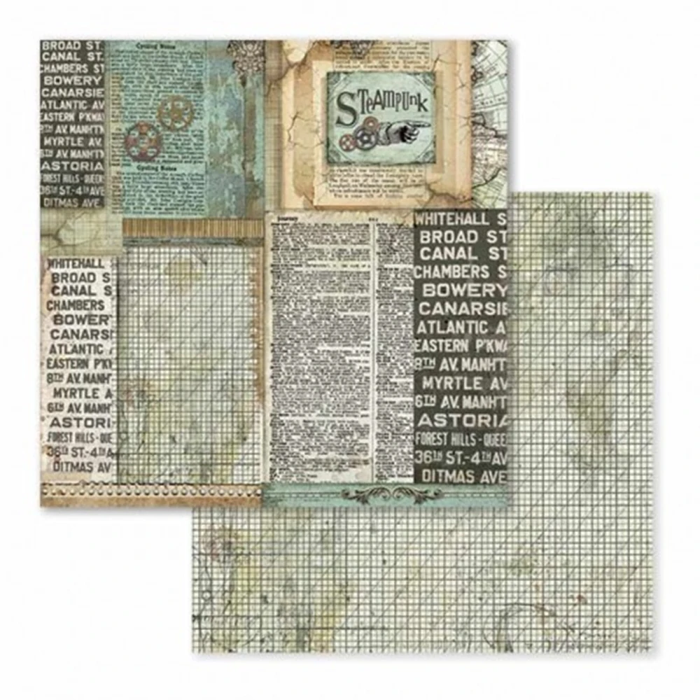 Stamperia Scrapbook papier – Voyages Fantastiques Maxi 12x12