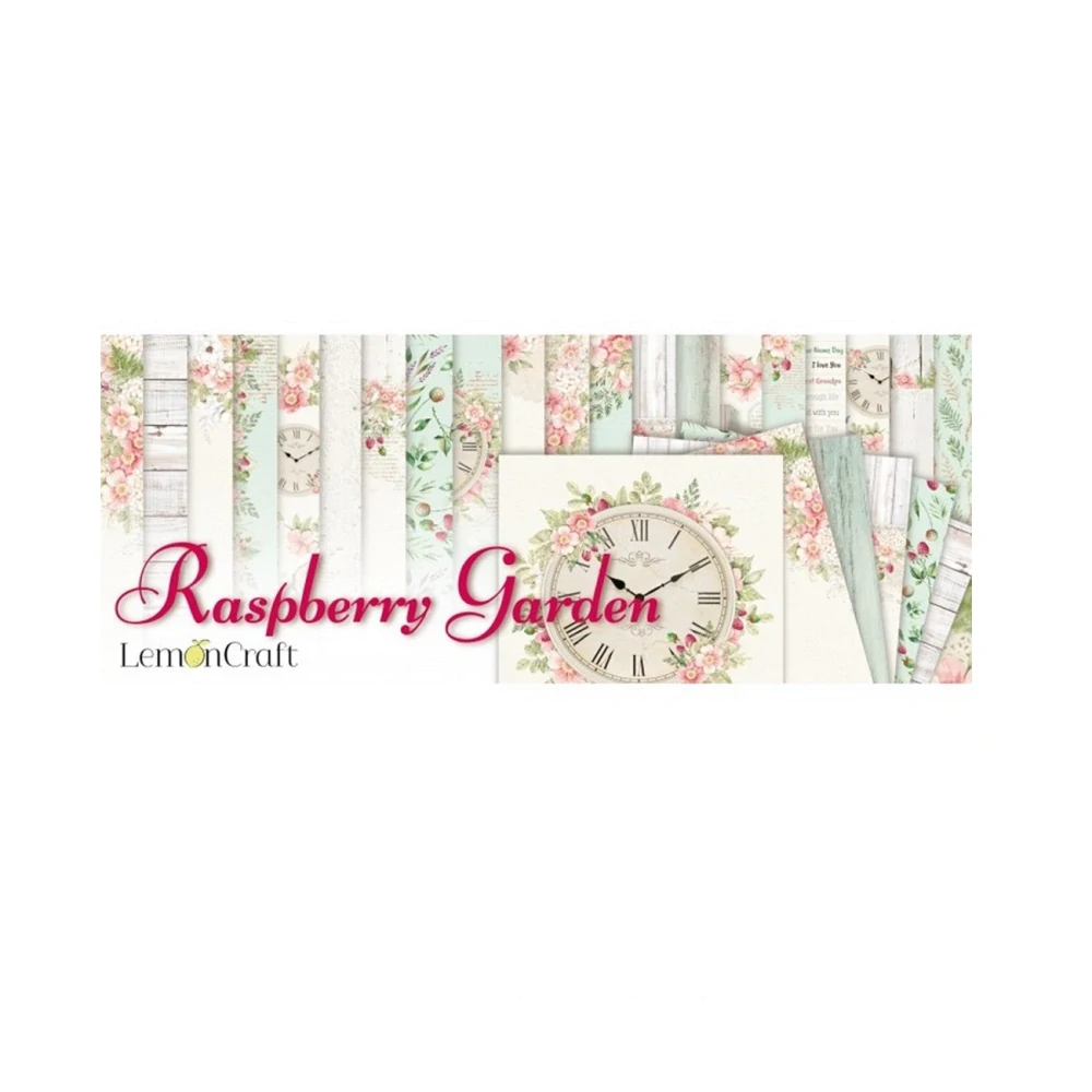 Lemoncraft Scrapbook papier Raspberry Garden 12x12