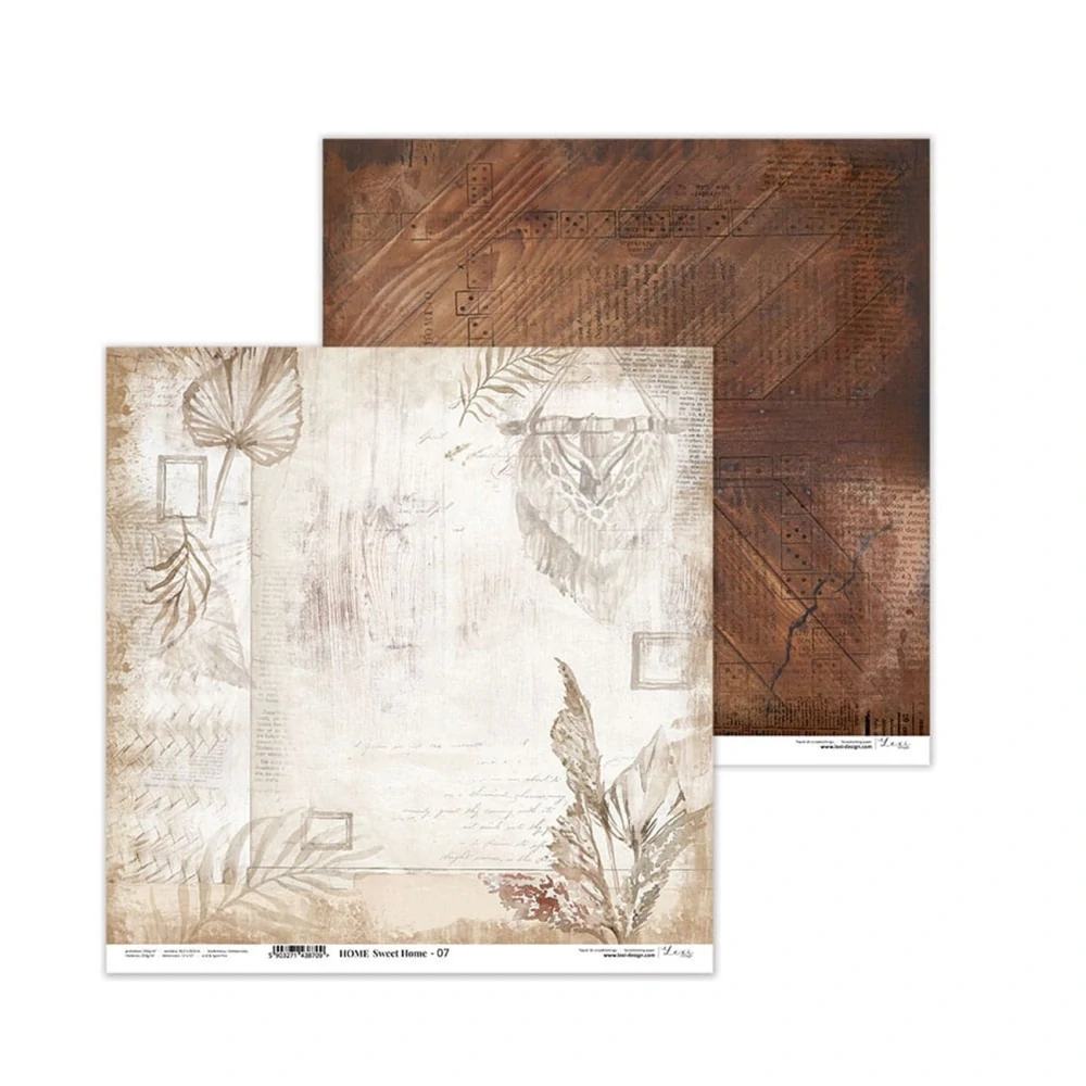 Lexi design Scrapbook papier Home Sweet Home 12x12