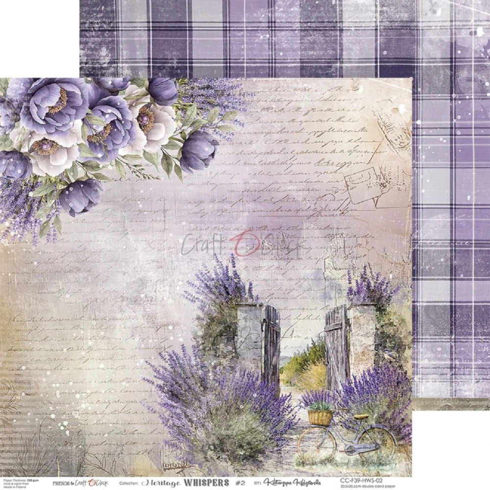 Craft O´ Clock Scrapbook papier - Heritage Whispers 8x8 Mix
