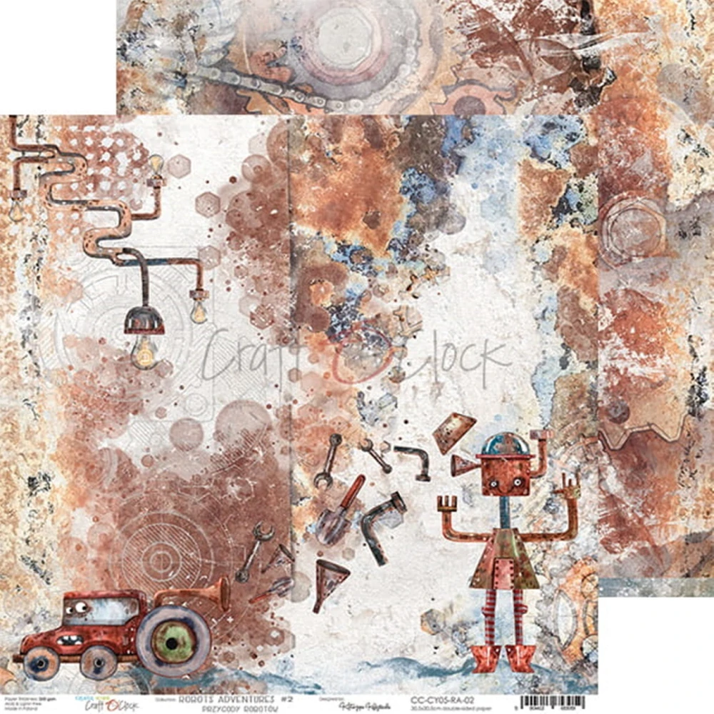 Craft O´ Clock Scrapbook papier - Robots Adventures 12x12