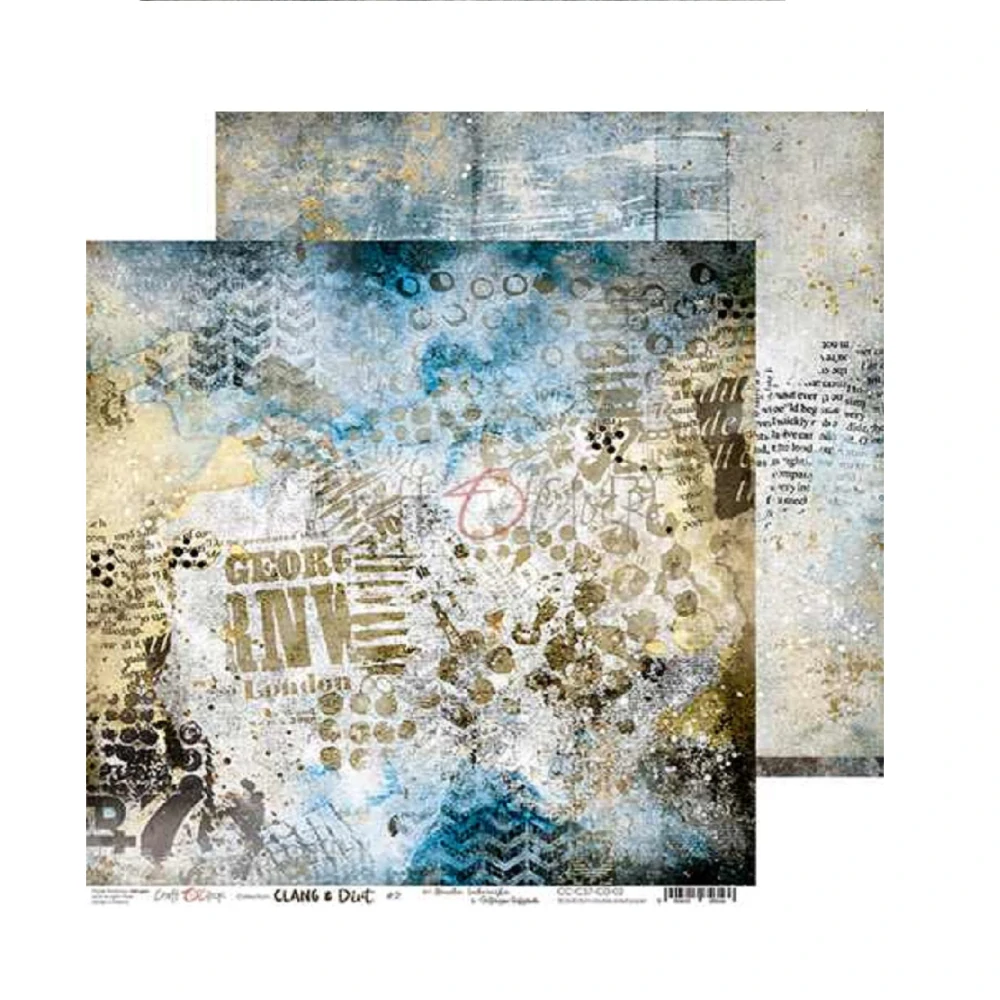 Craft O´ Clock Scrapbook papier - Clang and Dirt 12x12