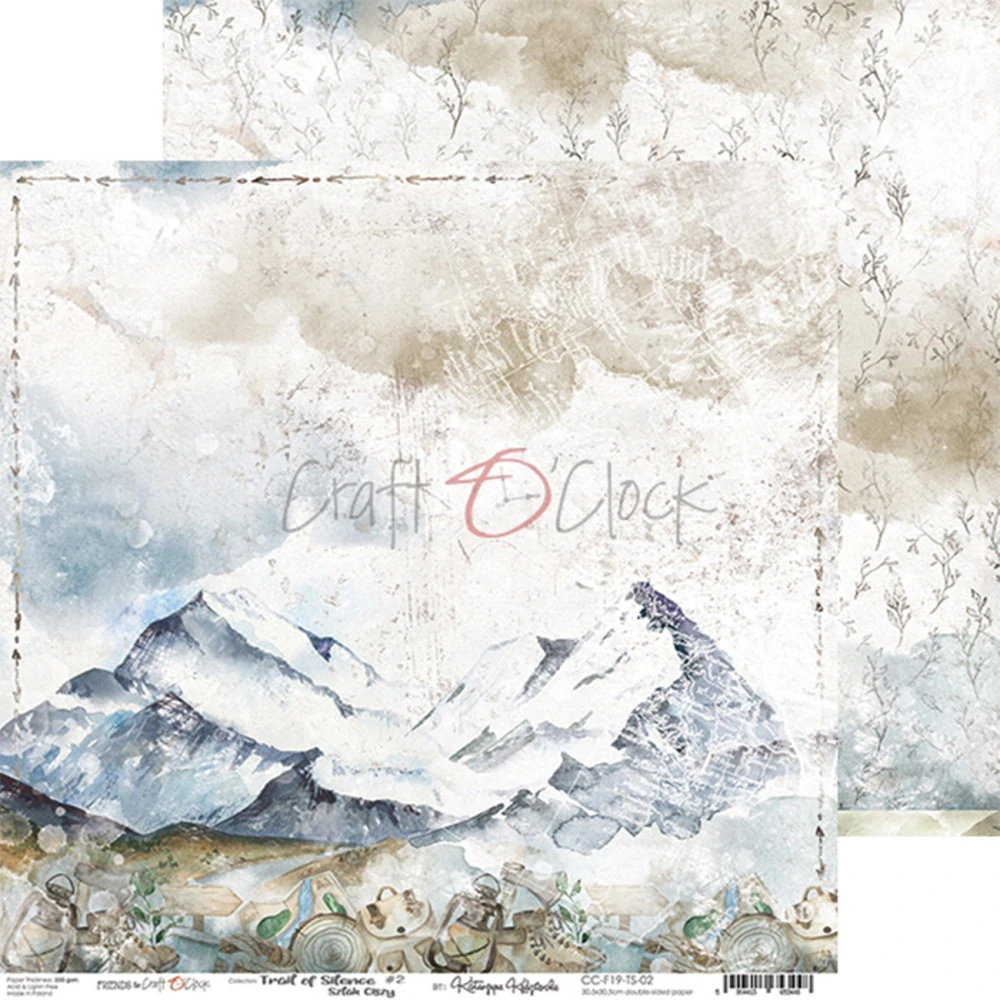 Craft O´ Clock Scrapbook papier - Trail of Silence 12x12