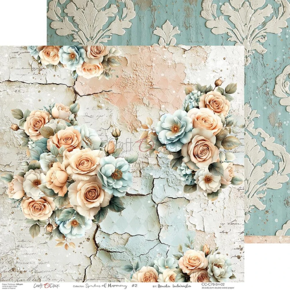 Craft O´ Clock Scrapbook papier - Sprites of Harmony 8x8 Mix