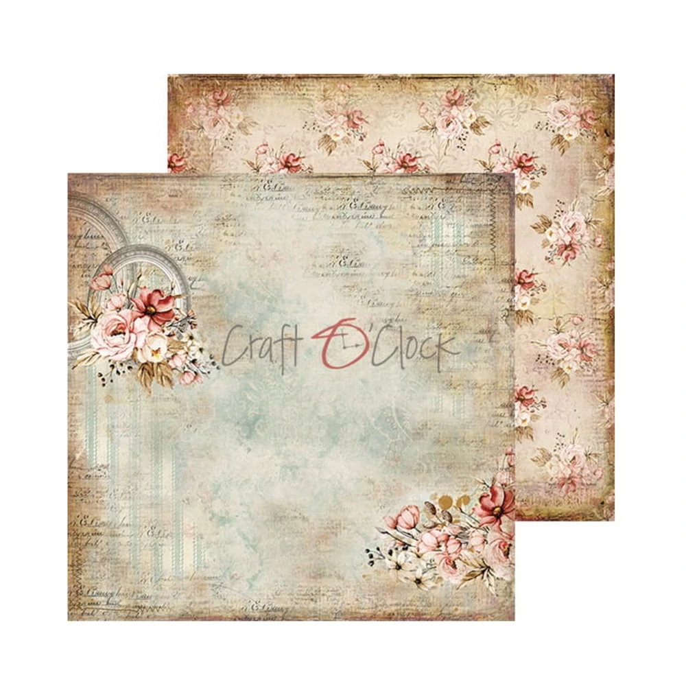 Craft O´ Clock Scrapbook papier - Vintage Beauty 8x8