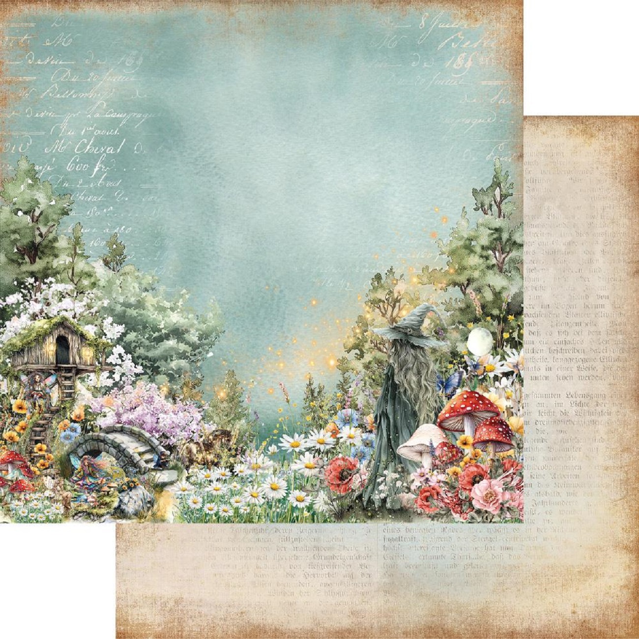 Alchemy of Art Scrapbook papier The World of Fairies 12x12