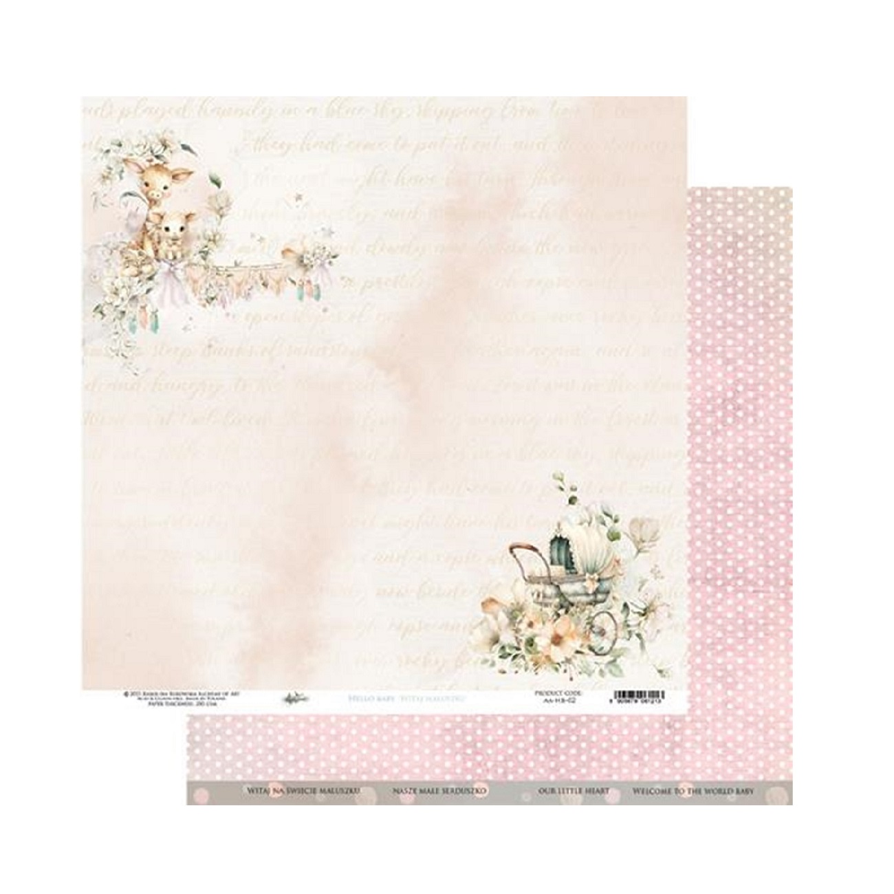 Alchemy of Art Scrapbook papier Hello Baby 12x12