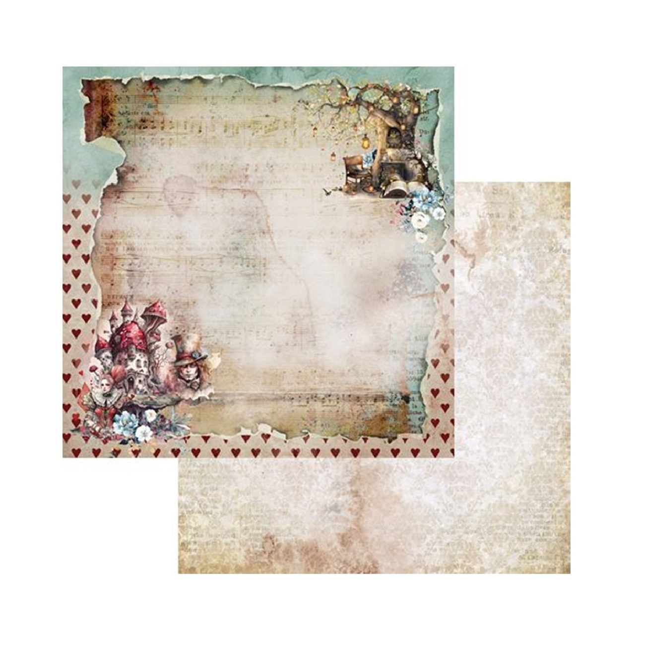 Alchemy of Art Scrapbook papier Enchanted World – Following Alice 12x12