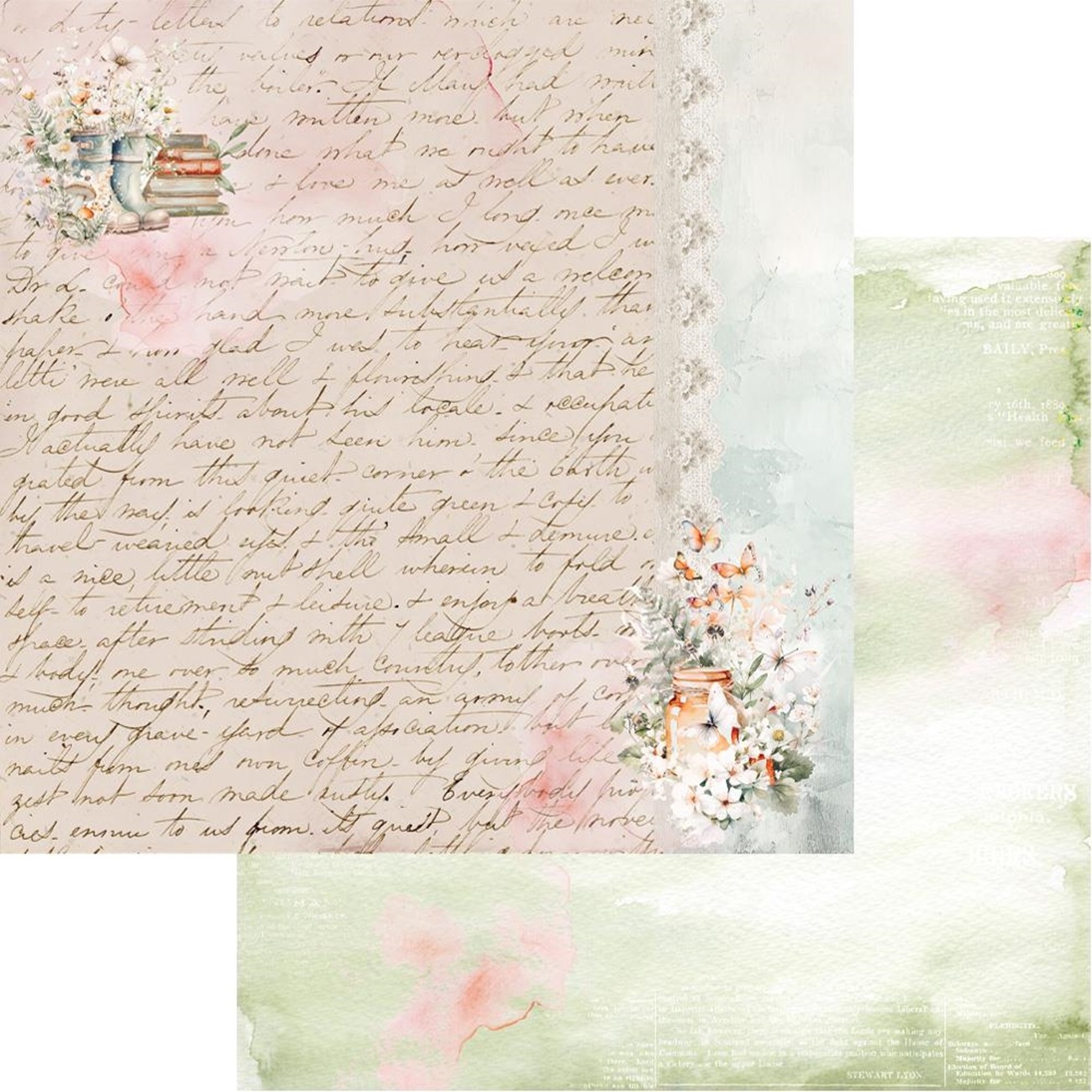 Alchemy of Art Scrapbook papier Soul of Spring 12x12