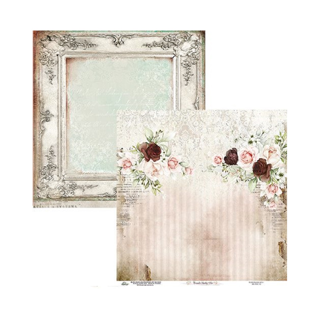 Alchemy of Art Scrapbook papier Romantic Shabby Chic 12x12