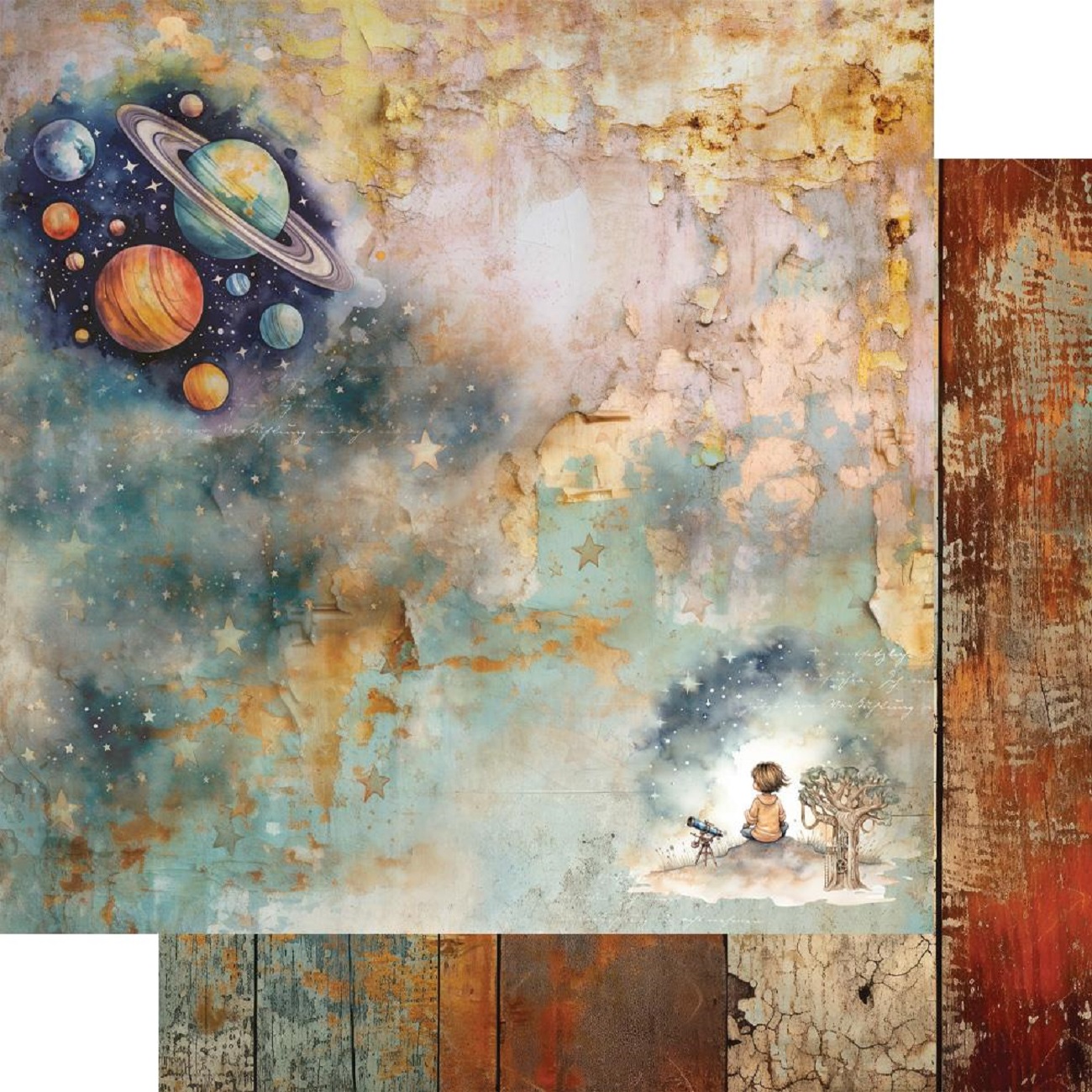 Alchemy of Art Scrapbook papier Between Worlds 12x12