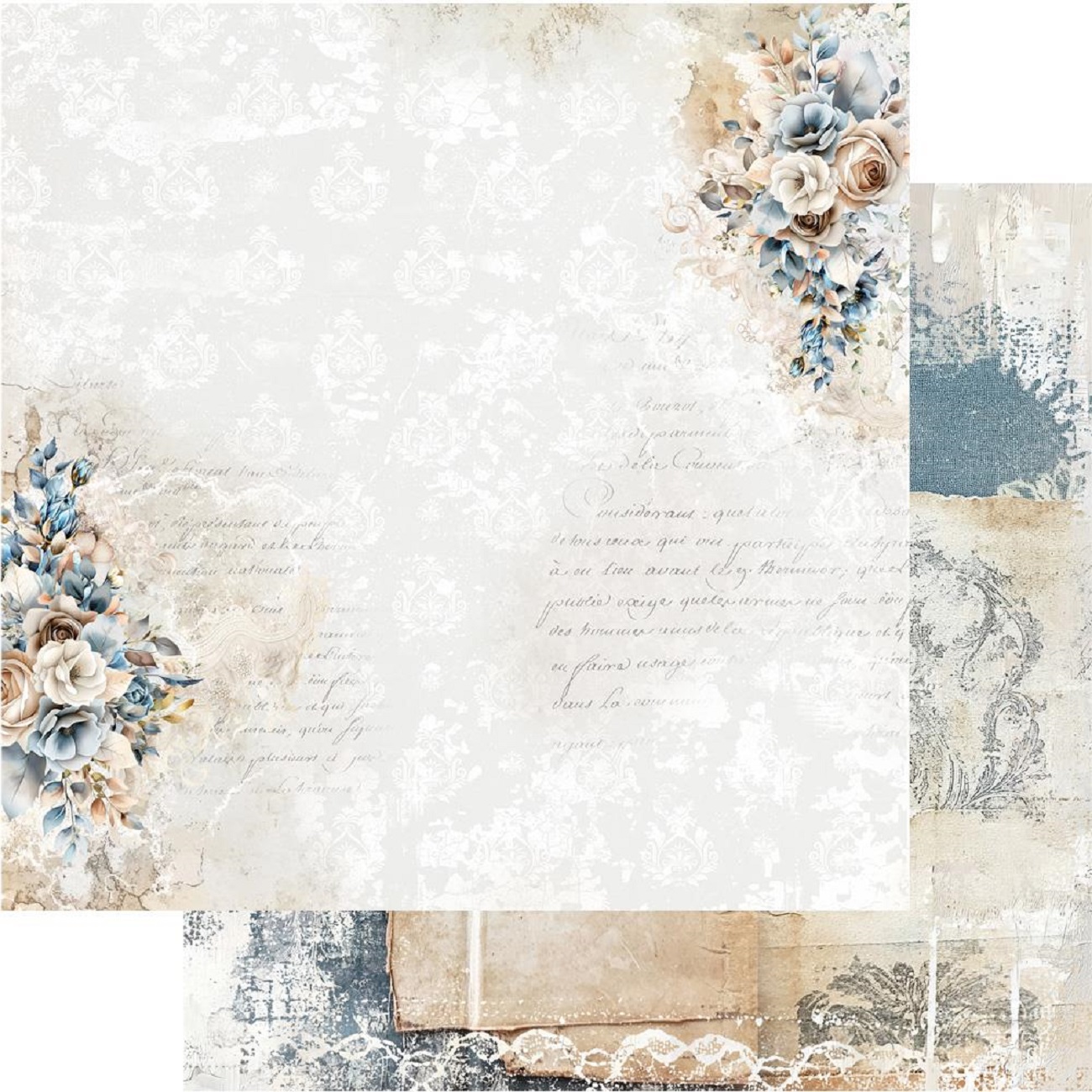 Alchemy of Art Scrapbook papier In Shades of Blue 12x12