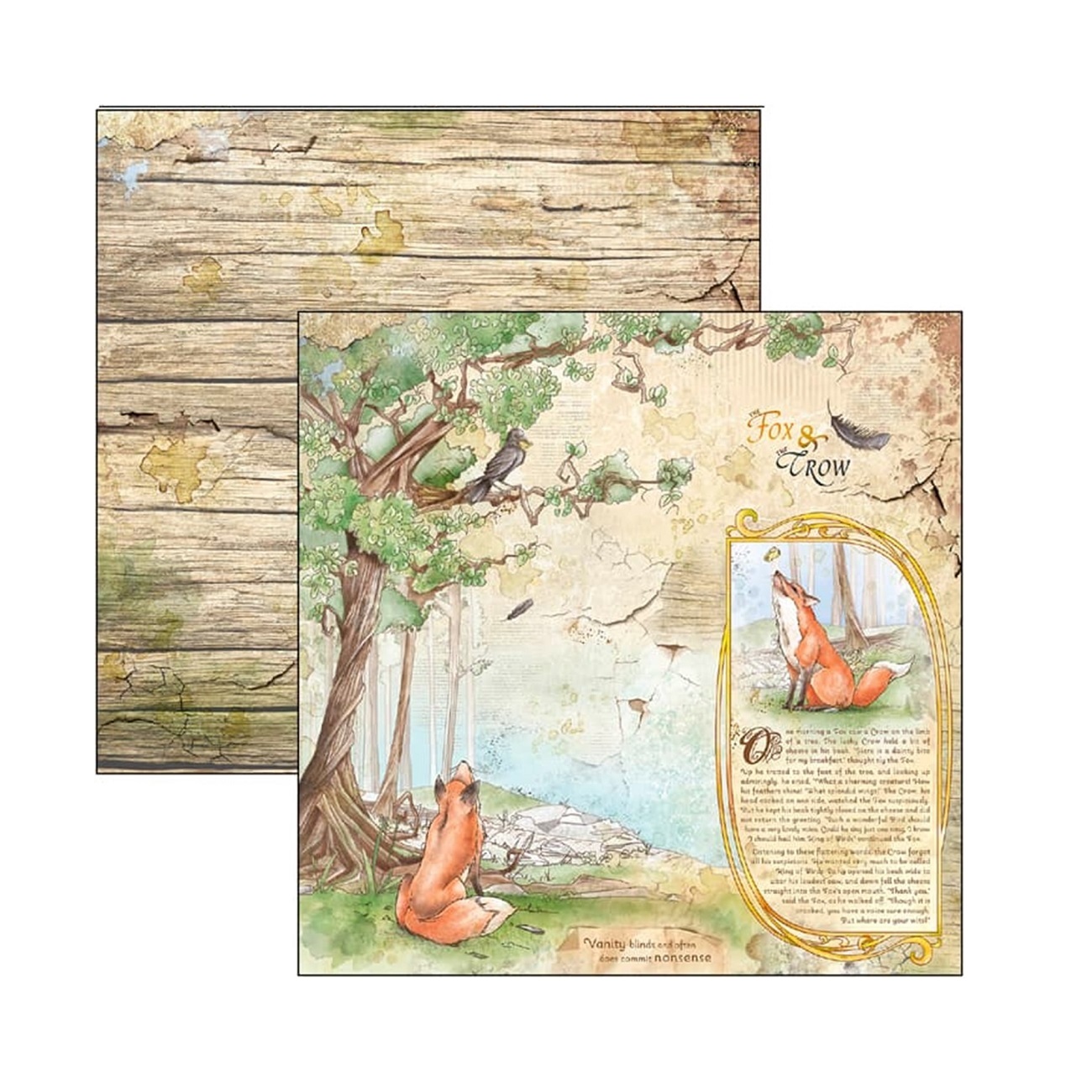Ciao Bella Scrapbook papier Aesop’s Fables 12x12