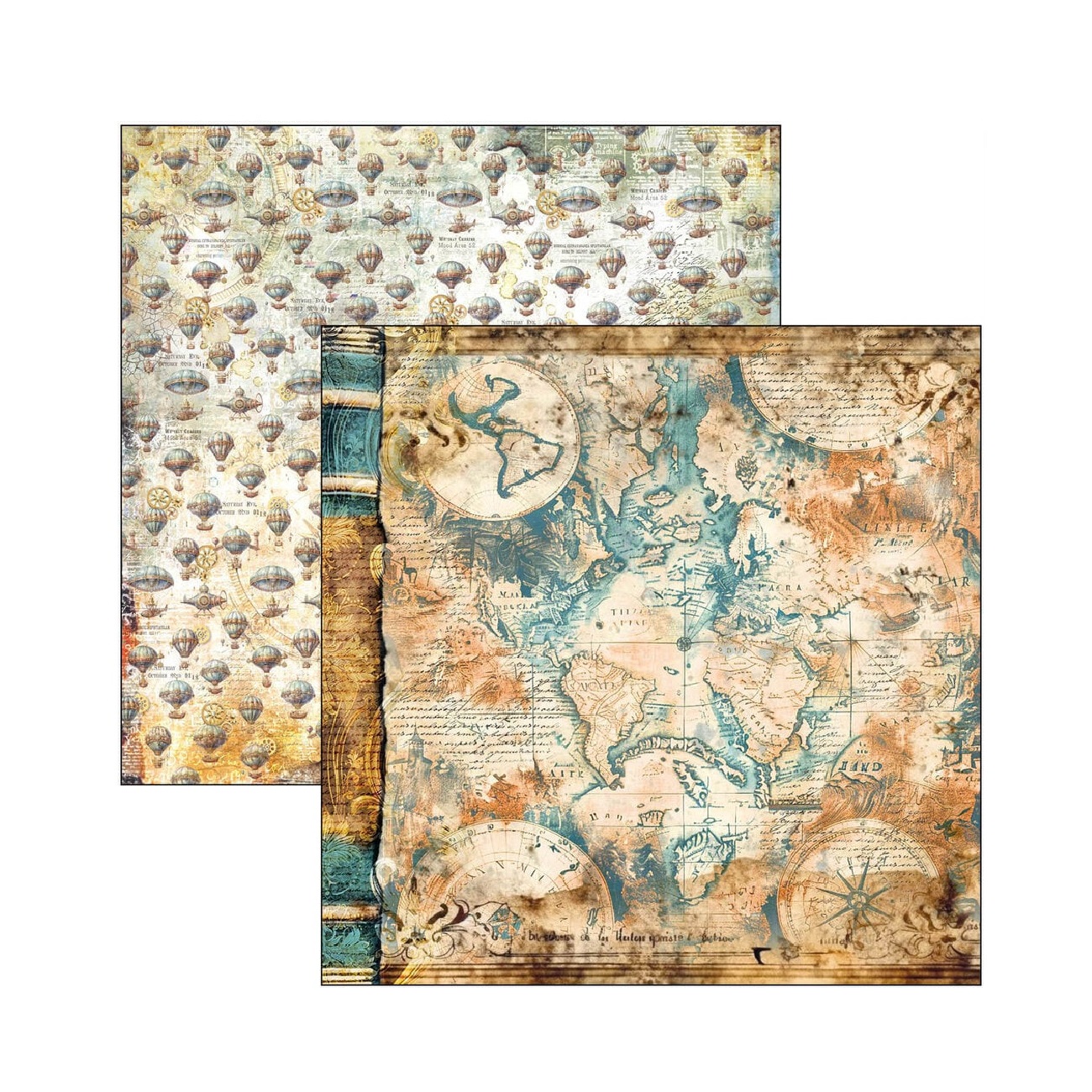 Ciao Bella Scrapbook papier Esprit de Voyage 12x12