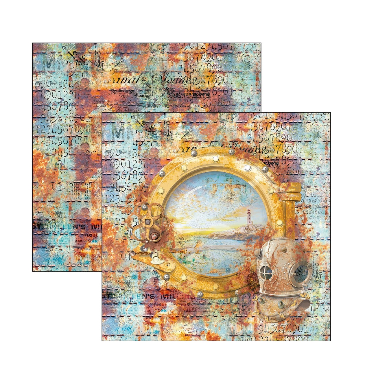 Ciao Bella Scrapbook papier Coral Reef 12x12