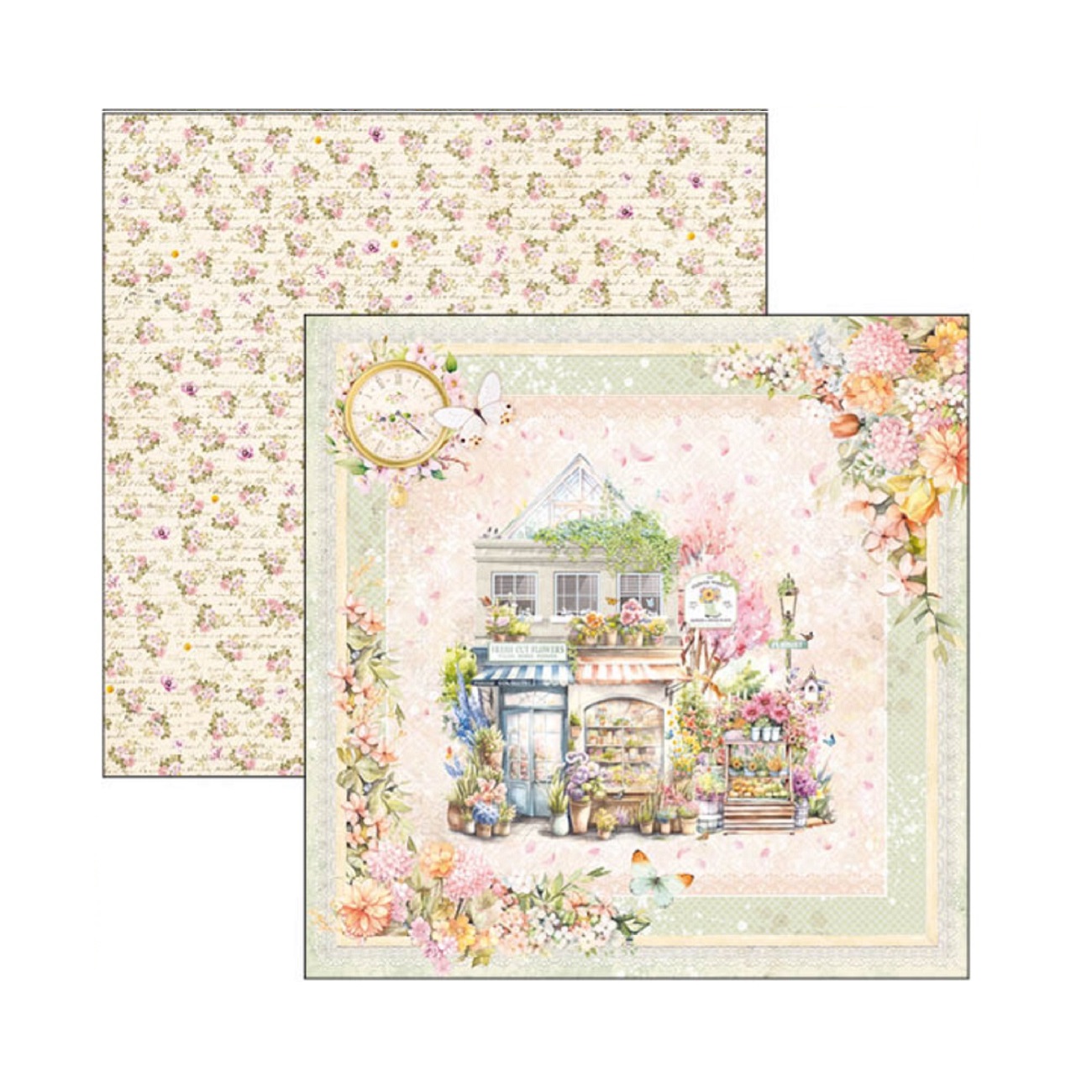 Ciao Bella Scrapbook papier Flower Shop 12x12