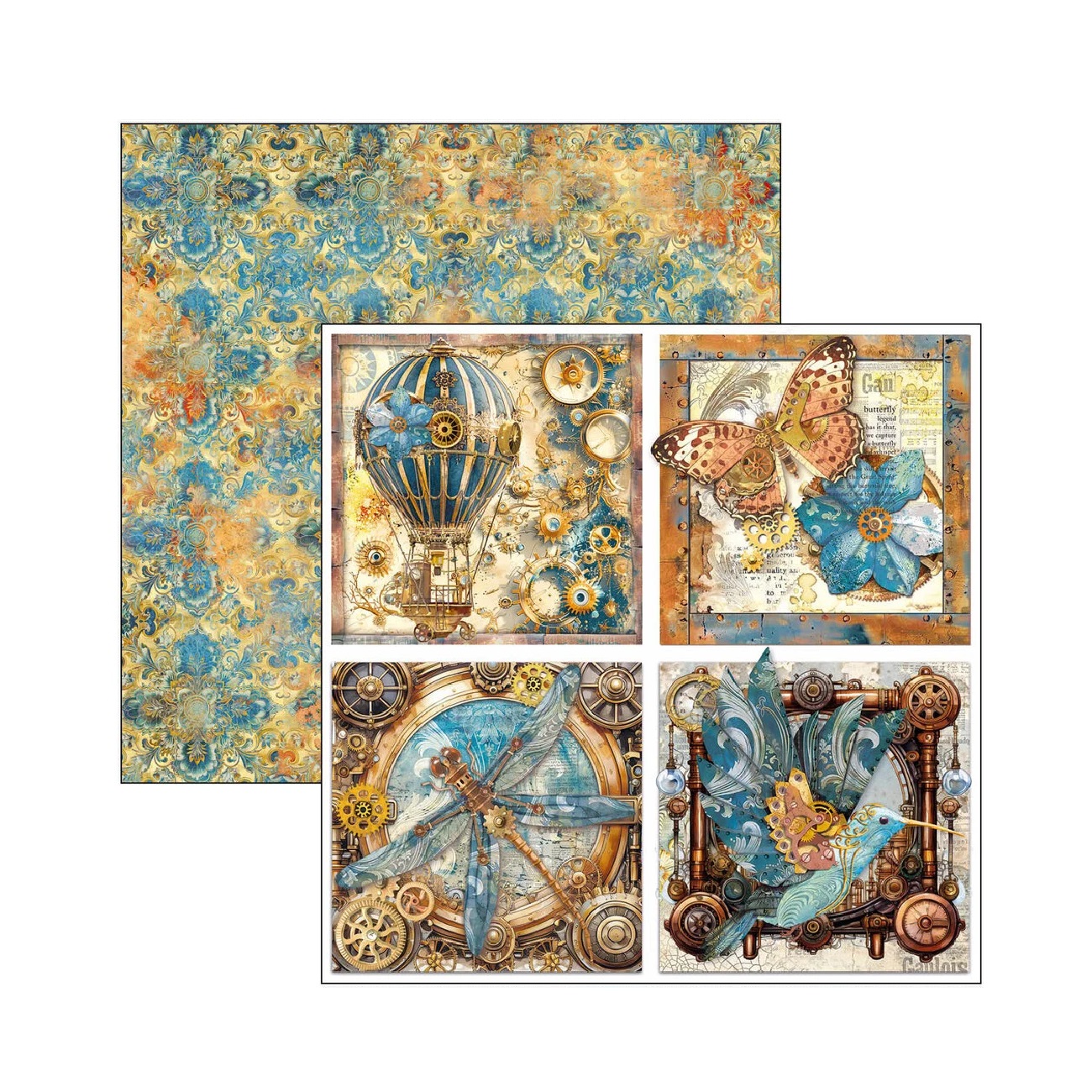 Ciao Bella Scrapbook papier Esprit de Voyage 12x12