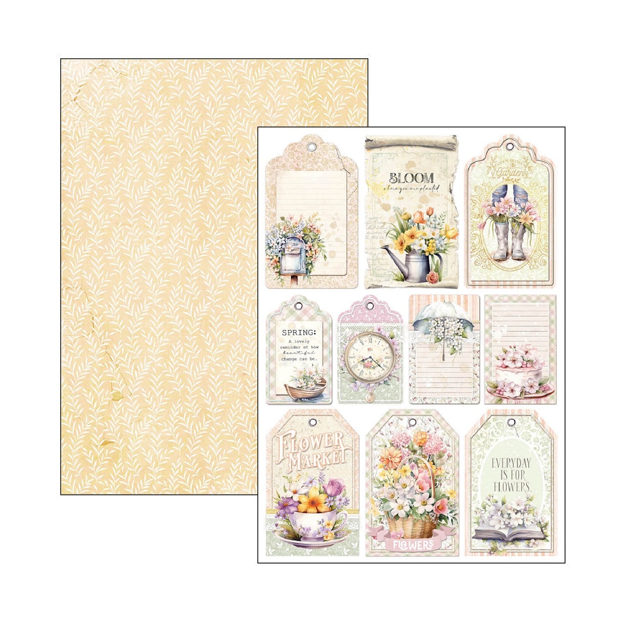 Ciao Bella Scrapbook papier Flower Shop A4