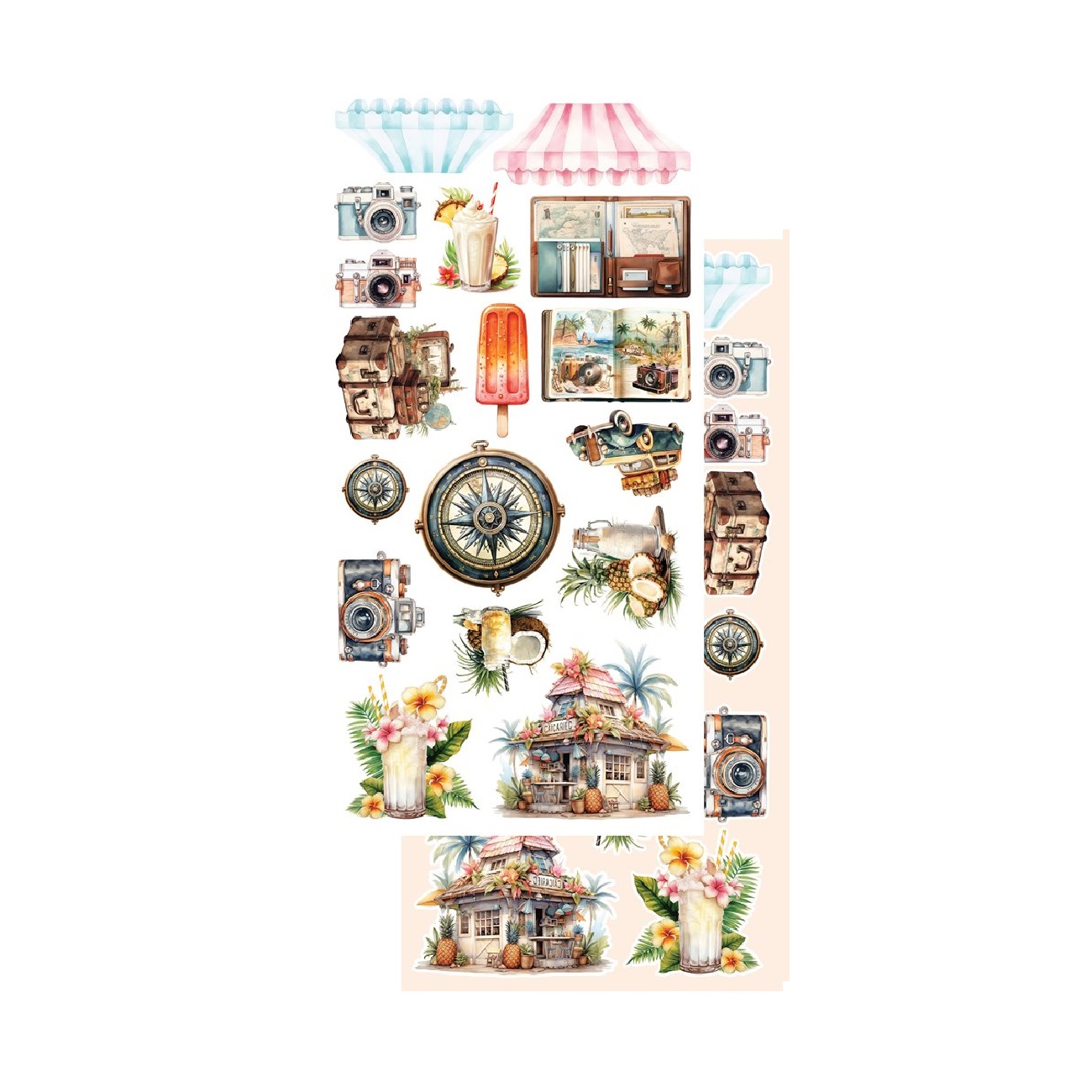 Alchemy of Art Scrapbook papier Memories from the Trip 6x12