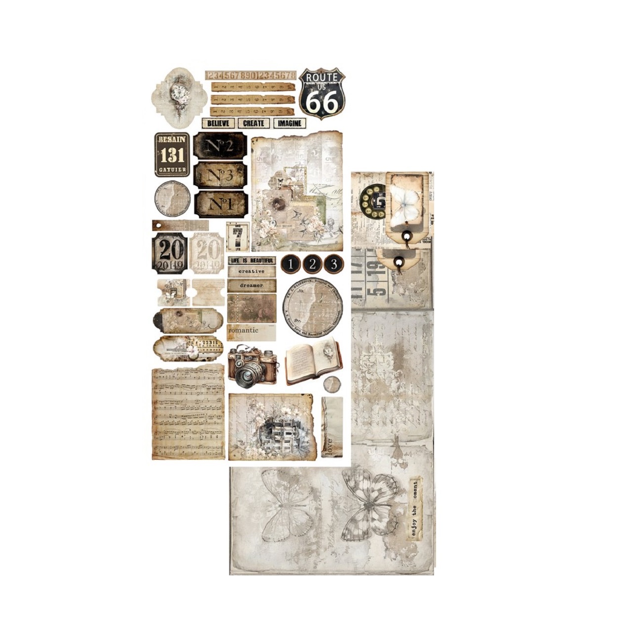 Alchemy of Art Scrapbook papier Natural Beauty Junk Journal 6x12