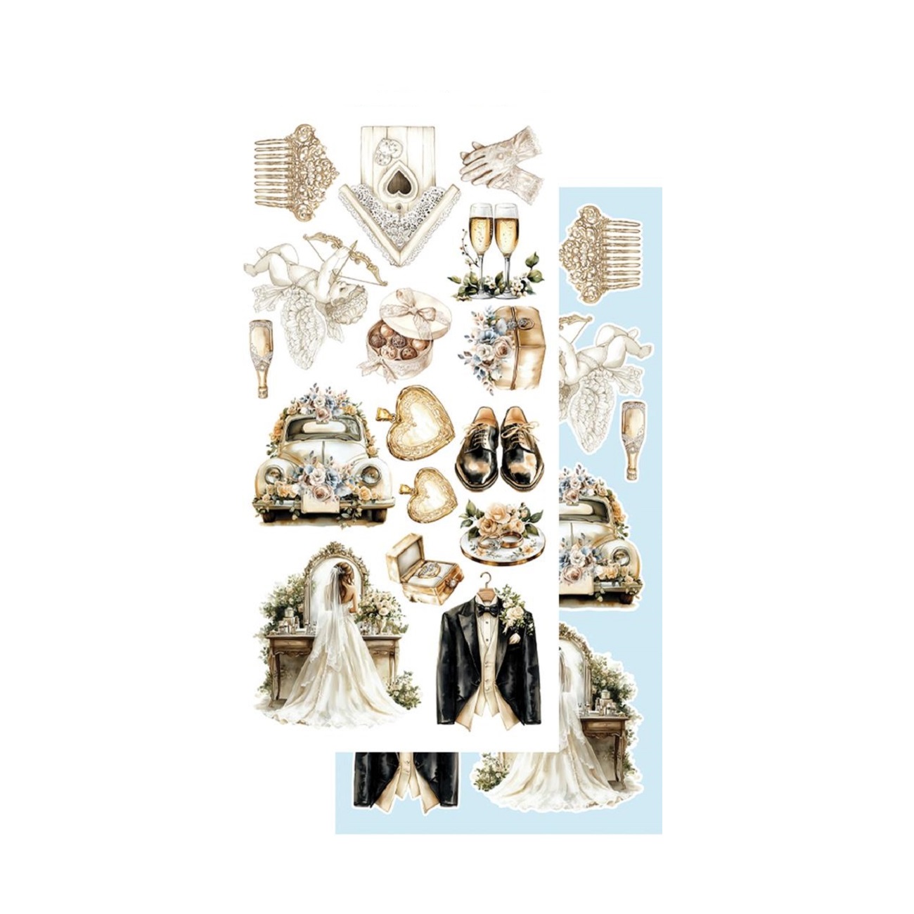 Alchemy of Art Scrapbook papier In Shades of Blue 6x12