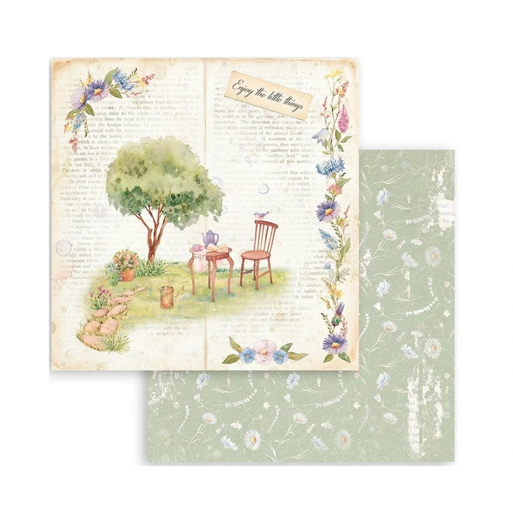 Stamperia Scrapbook papier – Welcome Home 8x8