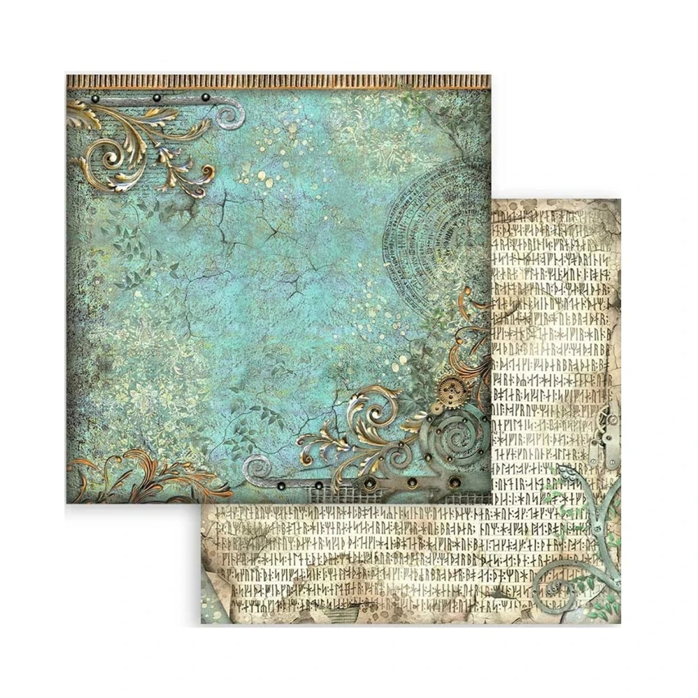 Stamperia Scrapbook papier – Magic Forest Backgrounds 8x8