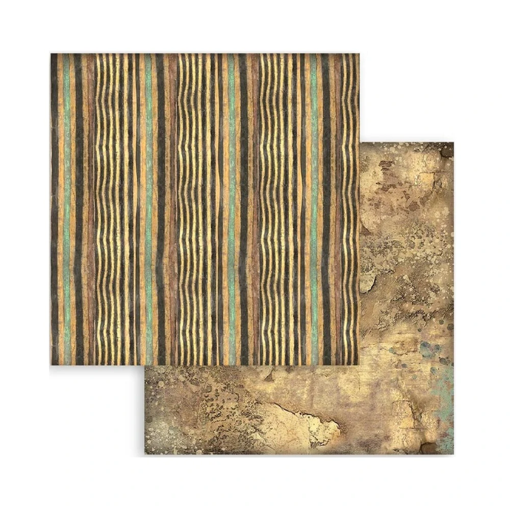 Stamperia Scrapbook papier – Land of Pharaohs Backgrounds 8x8