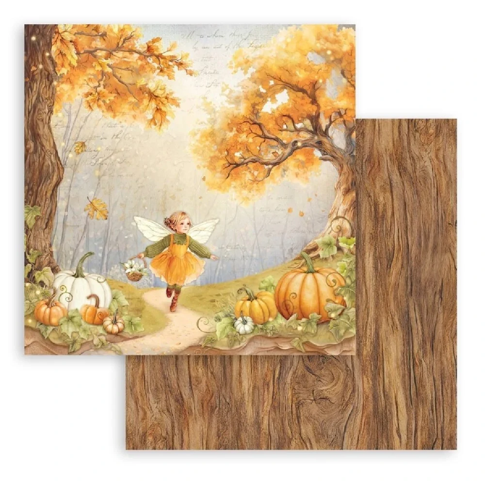 Stamperia Scrapbook papier – Whispering Woods 8x8