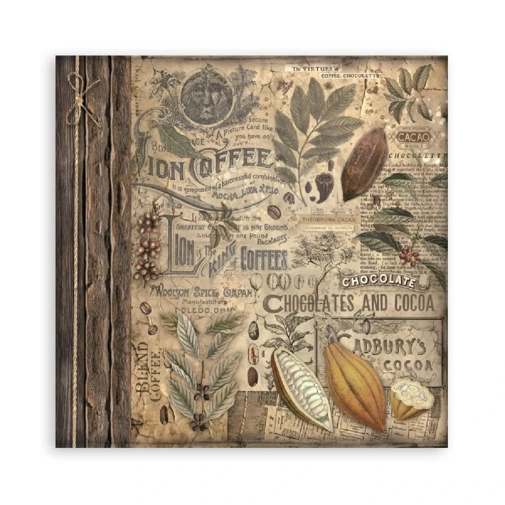 Stamperia Scrapbook papier – Coffee and Chocolate Maxi 8x8