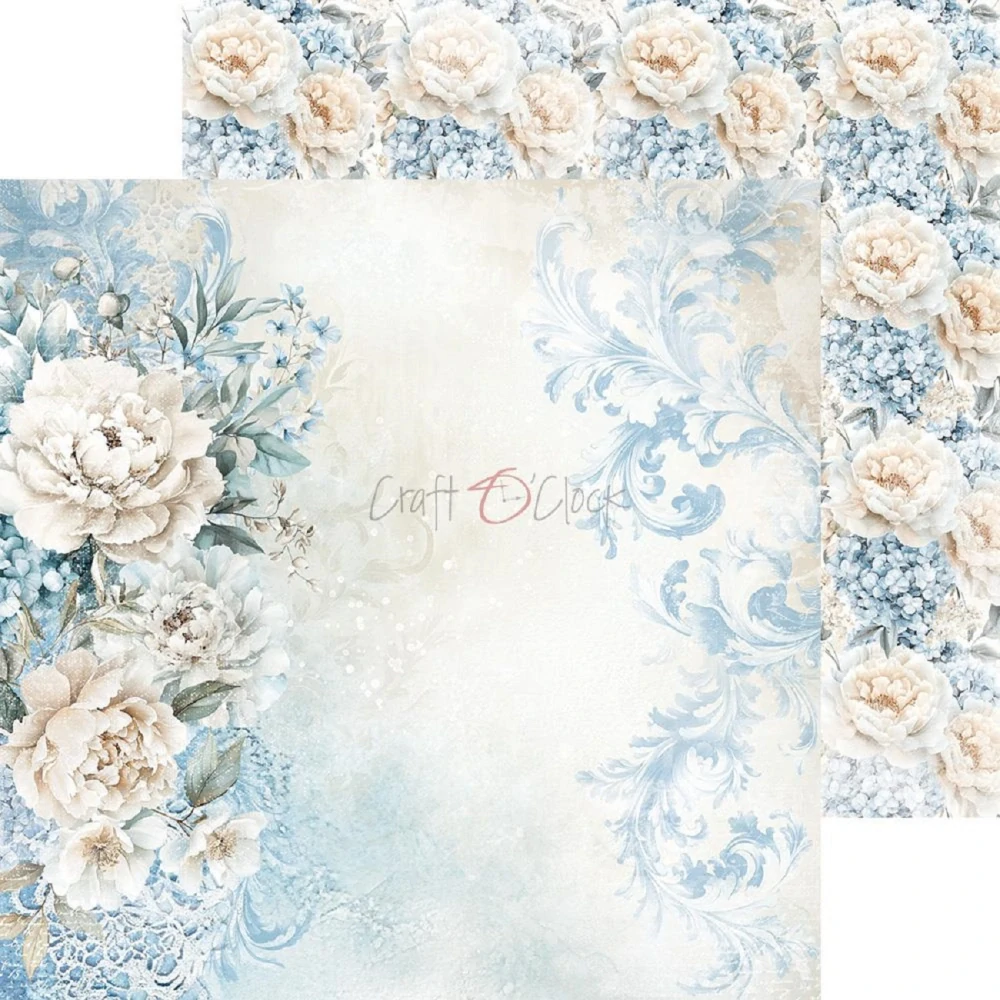 Craft O´ Clock Scrapbook papier - Something Blue 8x8 