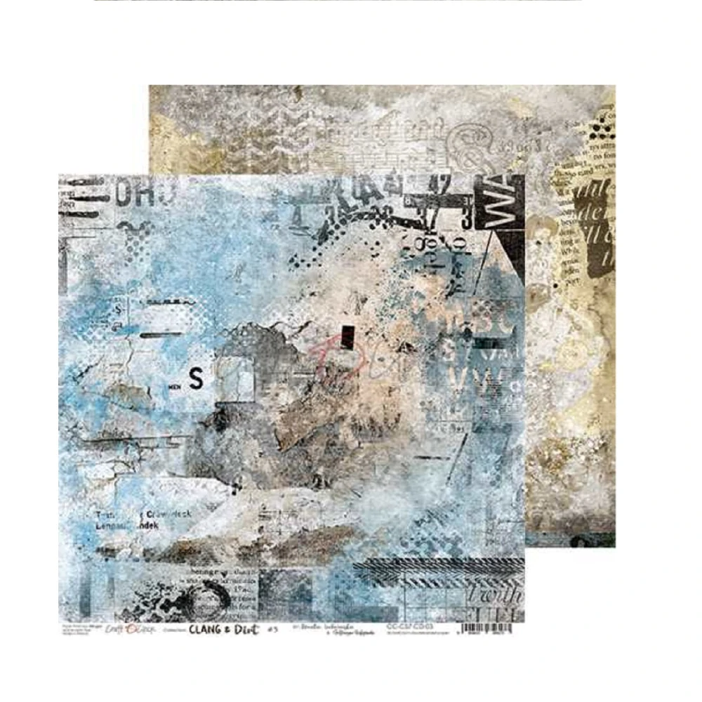 Craft O´ Clock Scrapbook papier - Clang and Dirt 8x8