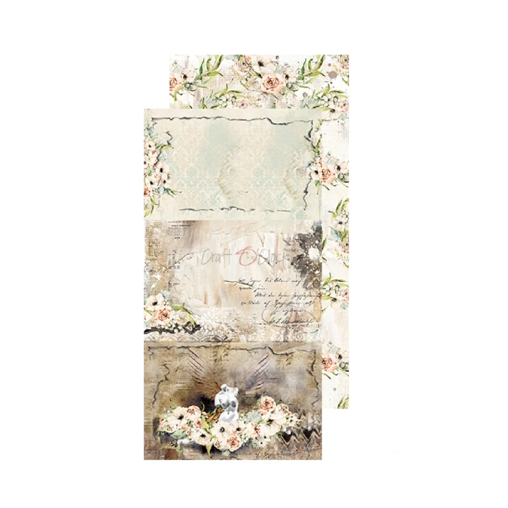Craft O´ Clock Scrapbook papier - Blooming Retread 6x12