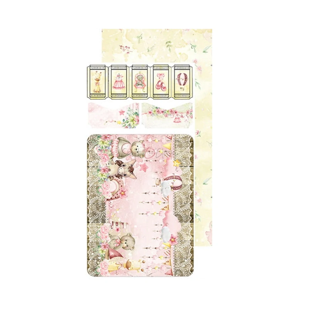 Craft O´ Clock Scrapbook papier - Hello Little Girl 6x12