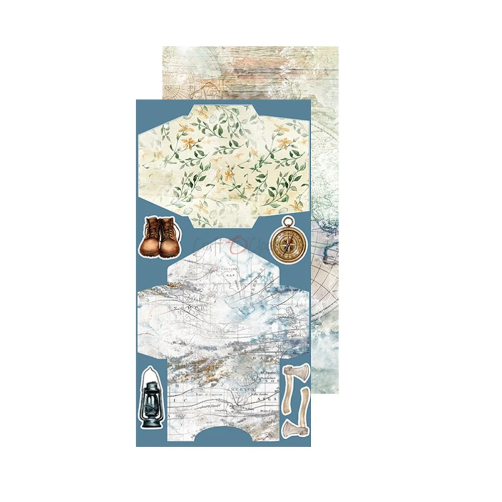 Craft O´ Clock Scrapbook papier - Trail of Silence 6x12