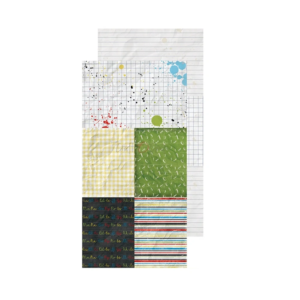 Craft O´ Clock Scrapbook papier - School Adventures 6x12