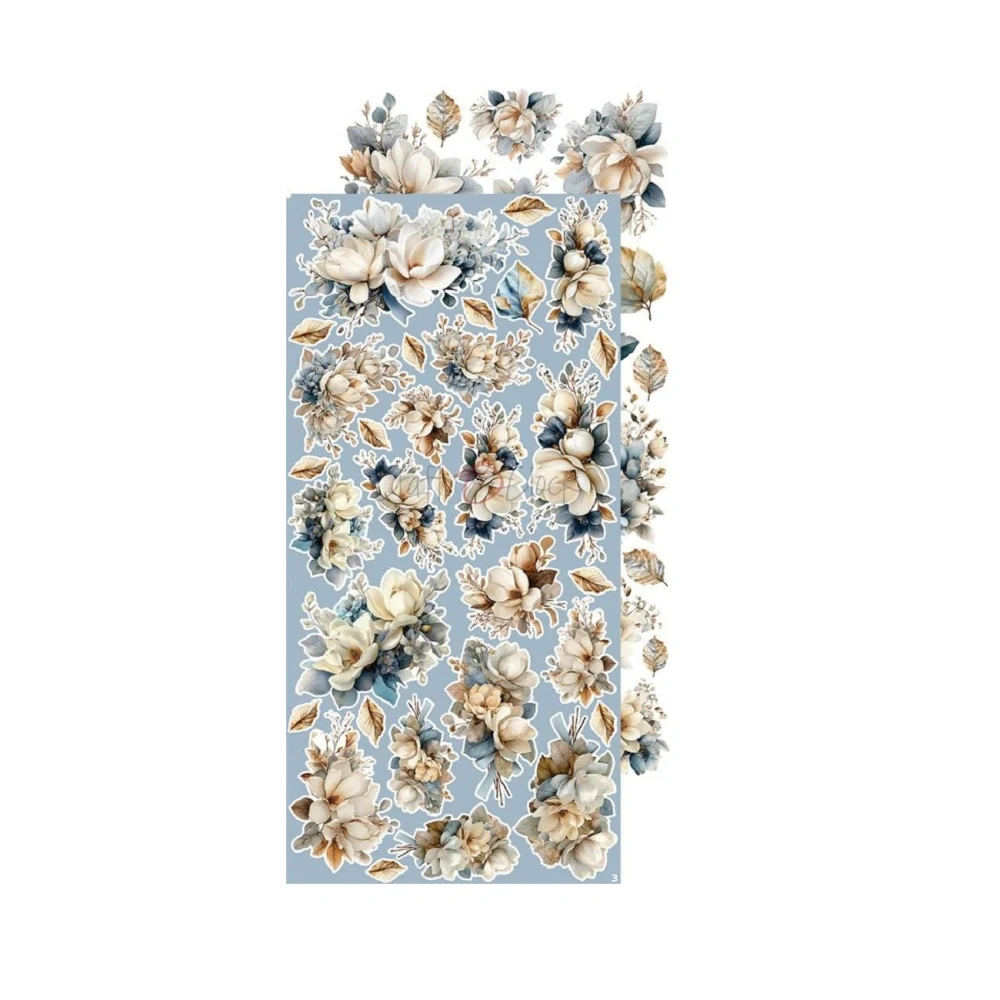 Craft O´ Clock Scrapbook papier - Melody of My Soul Flowers 6x12